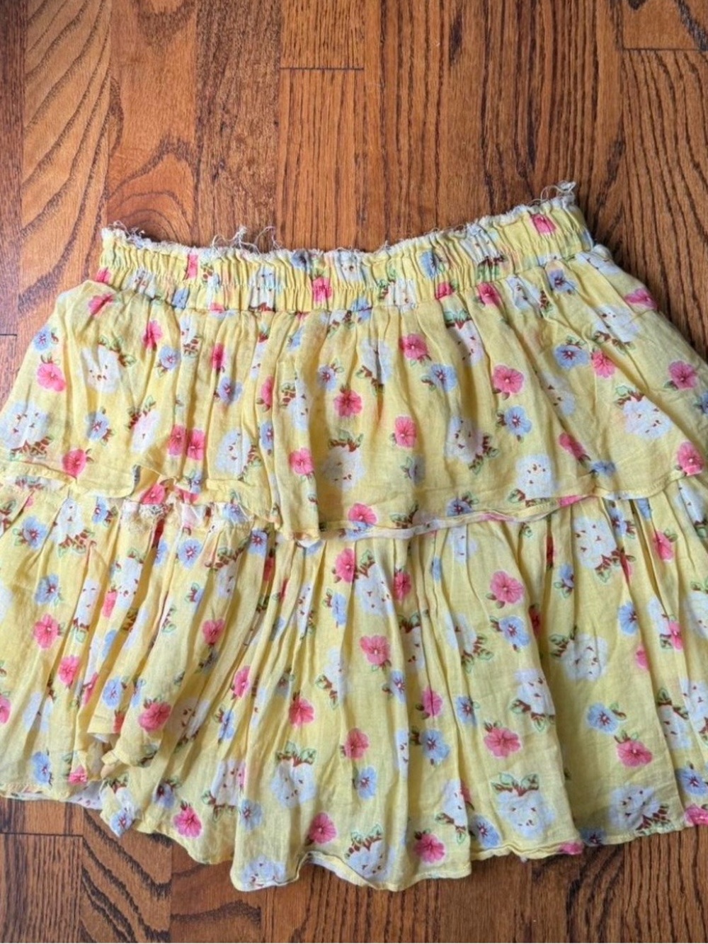 Yellow LoveShackFancy Skirt